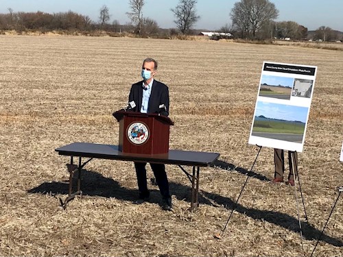 Joe Parisi in agricultural field