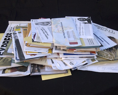 Pile of junk mail