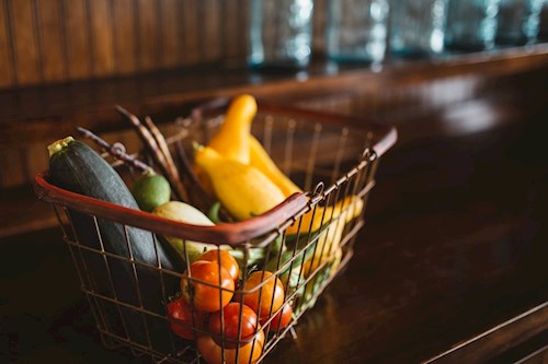 Basket of vegetables