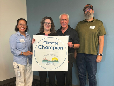 Photo of 2025 Climate Champion with Dane County Executive Melissa Agard
