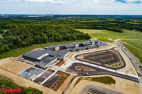 Aerial view of Forest Edge Elementary 